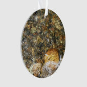 De Pebbles Brown en Gray Natural Abstract Ornament (voorkant)