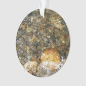 De Pebbles Brown en Gray Natural Abstract Ornament (voorkant)