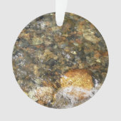 De Pebbles Brown en Gray Natural Abstract Ornament (voorkant)