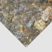 De Pebbles Brown en Gray Natural Abstract Tissuepapier (Detail)