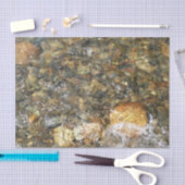 De Pebbles Brown en Gray Natural Abstract Tissuepapier (Craft)