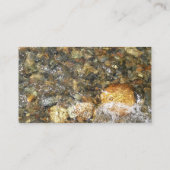 De Pebbles Brown en Gray Natural Abstract Visitekaartje (Achterkant)