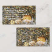 De Pebbles Brown en Gray Natural Abstract Visitekaartje (Voorkant / Achterkant)