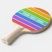 De peddel van de de douanepingpong van de Kleuren Tafeltennisbatje (Voorkant Gekanteld)