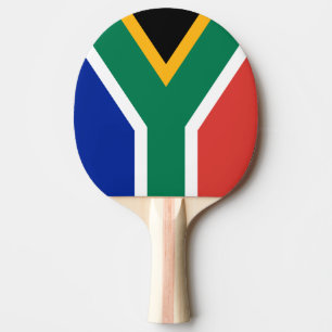 De peddel van de de vlagpingpong van Zuid-Afrika Tafeltennisbatje