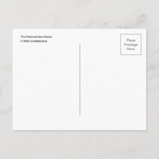 De Pedernal  Briefkaart (Achterkant)