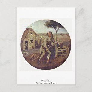 De pedlar. Door Hieronymus Bosch Briefkaart
