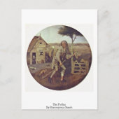 De pedlar. Door Hieronymus Bosch Briefkaart (Voorkant)