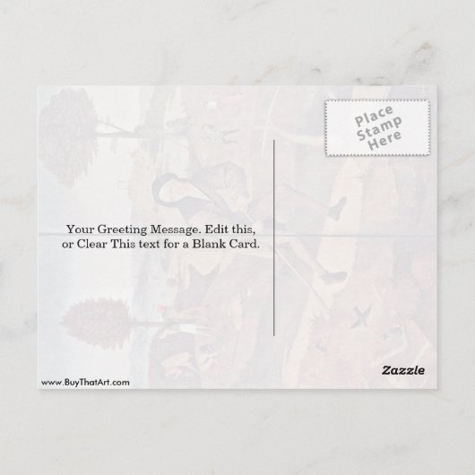 De pedlar van Jheronimus Bosch Briefkaart (Achterkant)