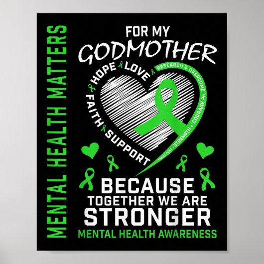 De peetmoeder van de geestelijke gezondheid is het poster (Voorkant)