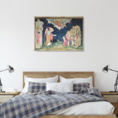 De peiling van de zevende Trumpet en de Canvas Afdruk (Insitu (Slaapkamer))