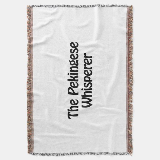 de Pekingees fluisteraar Deken (Voorkant Verticaal)