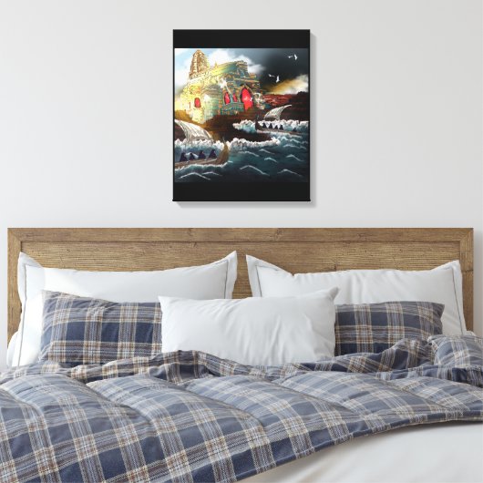 De pelgrimage - bedrukt Canvas Afdruk (Insitu (Slaapkamer))