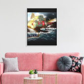 De pelgrimage - bedrukt Canvas Afdruk (Insitu (Woonkamer))