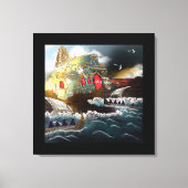 De pelgrimage - bedrukt Canvas Afdruk (Voorkant)