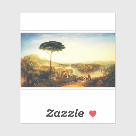 De pelgrimstocht van Childe Harold door Joseph Tur Sticker (Vel)