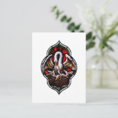 De pelikaan als Christelijk symbool Briefkaart (Staand voorkant)