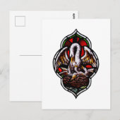 De pelikaan als Christelijk symbool Briefkaart (Voorkant / Achterkant)
