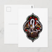 De pelikaan als Christelijk symbool Briefkaart (Voorkant / Achterkant)