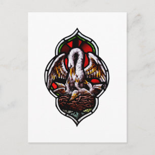 De pelikaan als Christelijk symbool Briefkaart