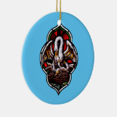 De pelikaan als Christelijk symbool Keramisch Ornament (Rechts)