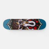 De pelikaan als Christelijk symbool Persoonlijk Skateboard (Horizontaal)