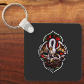 De pelikaan als Christelijk symbool Sleutelhanger (Voorkant)