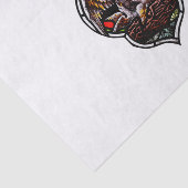 De pelikaan als Christelijk symbool Tissuepapier (Detail)