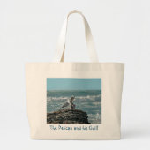 De Pelikaan en zijn Gull! Grote Tote Bag (Voorkant)