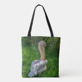 De pelikaan sluit omhoog canvas tas (Achterkant)
