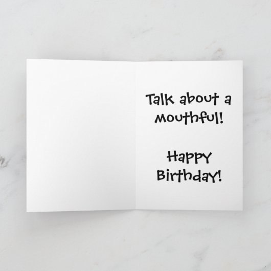 De Pelikaan van de verjaardag Kaart (Binnen)