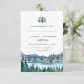 De Pemi | Waterverf RSVP met keuze uit maaltijden Kaartje (Staand voorkant)