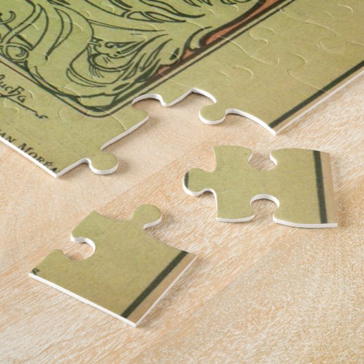 De Pen By Alphonse Mucha Legpuzzel (Zijkant)