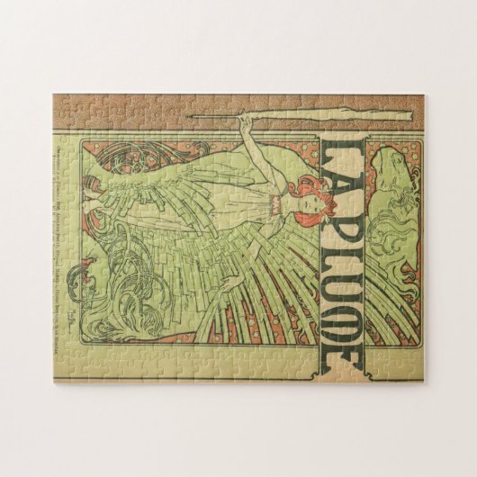 De Pen By Alphonse Mucha Legpuzzel (Horizontaal)
