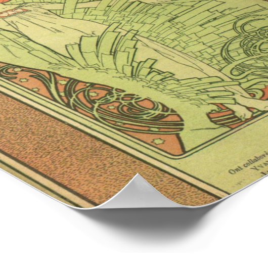 De Pen By Alphonse Mucha Poster (Hoek)