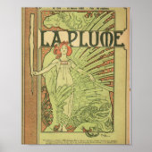 De Pen By Alphonse Mucha Poster (Voorkant)