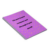 De pen is je kompas, de pagina is je wereld notitieboek (Rechterzijde)