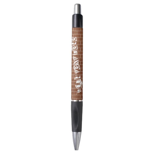 De Pen van de baksteenmuur met Aangepaste Tekst (Voorkant Verticaal)