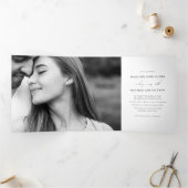 De Penelope | Moderne Trifold bruiloft uitnodiging (Binnen)