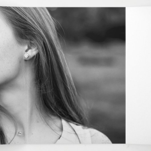 De Penelope | Moderne Trifold bruiloft uitnodiging (Binnenkant midden)