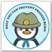 De peng bevriest de Sticker van vinyl volgens de m (Voorkant)