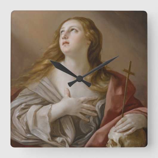 De "Penitent Magdalene" wandklokken (Voorkant)