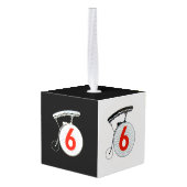 De penningkaart ornament (Achter hoekig)