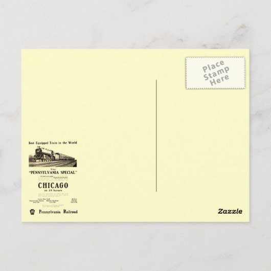 De Pennsylvania Special Briefkaart (Achterkant)