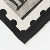 De Penny Black Postage Stamp Fleece Deken (Hoek)