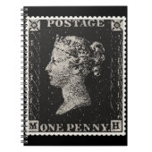 De Penny Black Postage Stamp Notitieboek (Voorkant)