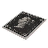De Penny Black Postage Stamp Tegeltje (Zijkant)