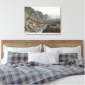De pensbrug bij de vuurtoren, Holyhead, voor Canvas Afdruk (Insitu (Slaapkamer))