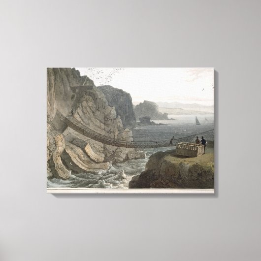 De pensbrug bij de vuurtoren, Holyhead, voor Canvas Afdruk (Voorkant)
