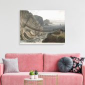 De pensbrug bij de vuurtoren, Holyhead, voor Canvas Afdruk (Insitu (Woonkamer))